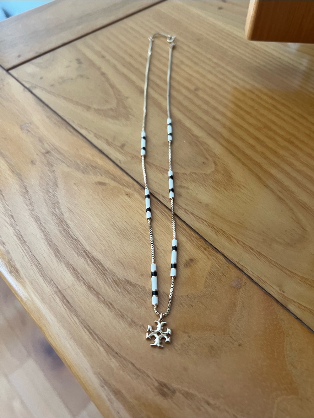 Tory Burch Kira Enamel Pendant Necklace